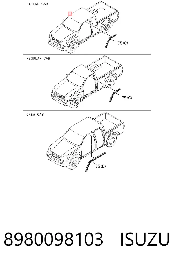 Механізм склопідіймача двері передньої, правої 8980098103 Isuzu