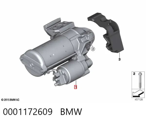 Стартер 0001172609 BMW