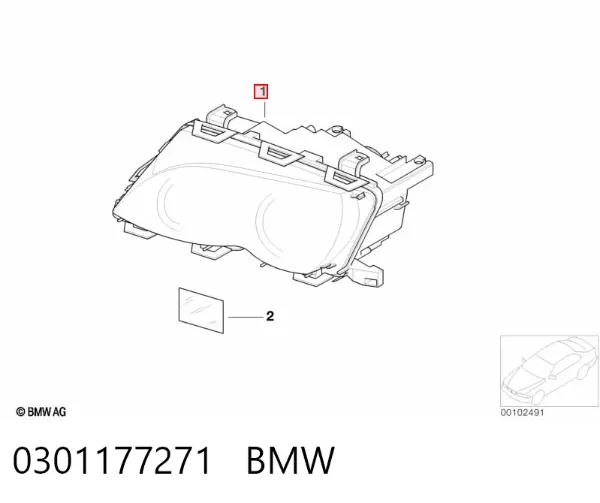 Фара ліва 0301177271 BMW