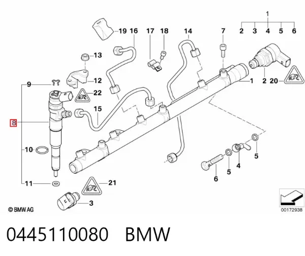 Паливні форсунки BMW 3 E46