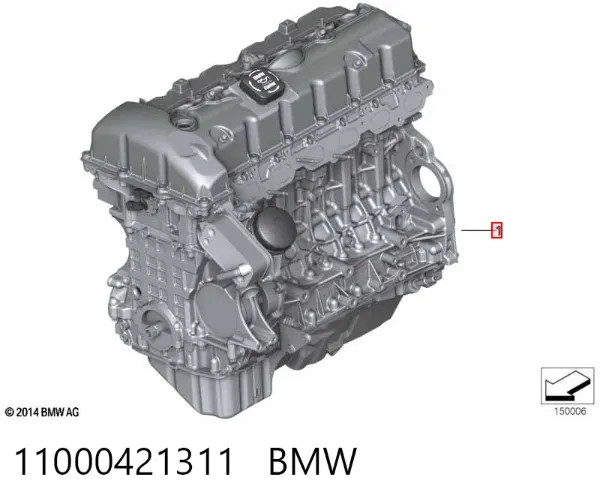 Двигун 11000421311 BMW