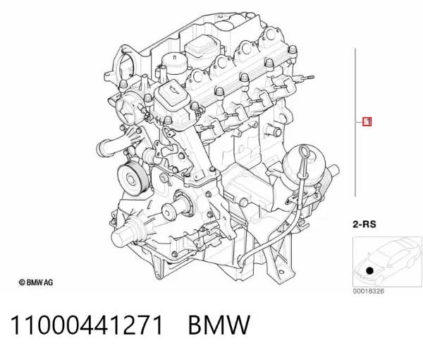Двигун 11000441271 BMW