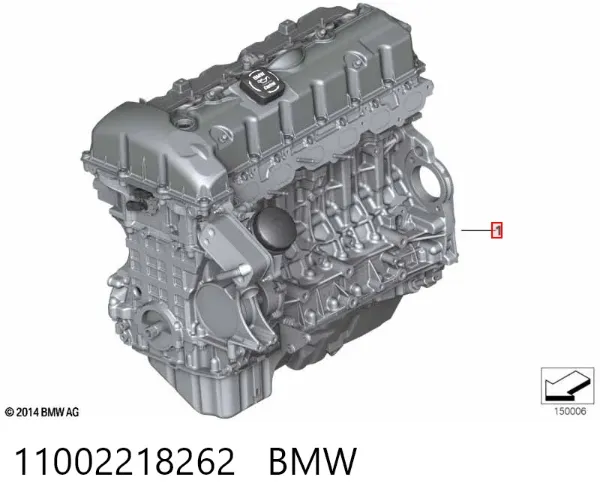 Двигун 11002218262 BMW