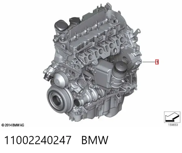 Двигун 11002240247 BMW