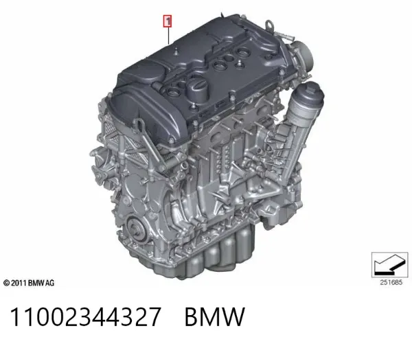 Двигун 11002344327 BMW