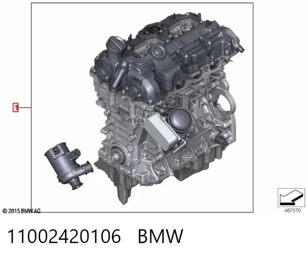 Двигун 11002420106 BMW