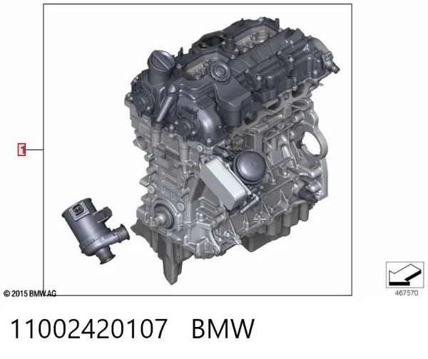 Двигун 11002420107 BMW