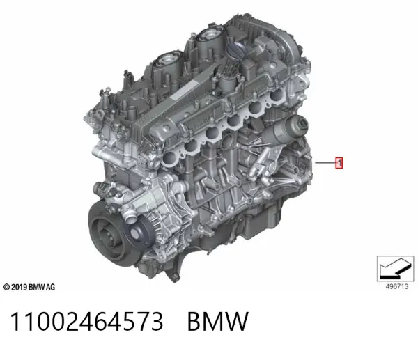 Двигун 11002464573 BMW