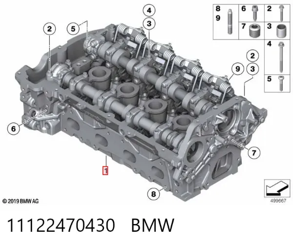 ГБЦ 11122470430 BMW