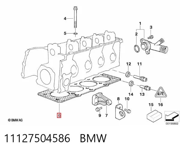 Прокладка ГБЦ 11127504586 BMW
