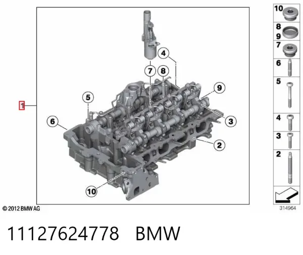ГБЦ BMW X1 E84