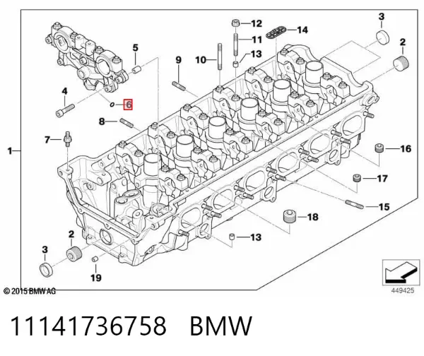 Кільце приймальної труби глушника 11141736758 BMW