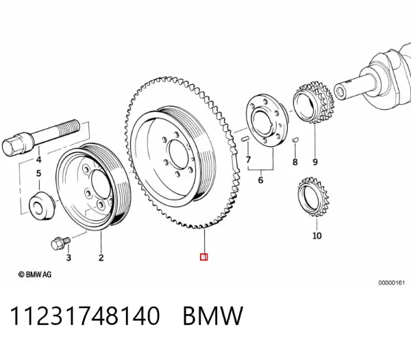 Шків колінвала 11231748140 BMW