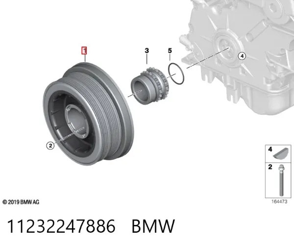 Шків колінвала 11232247886 BMW