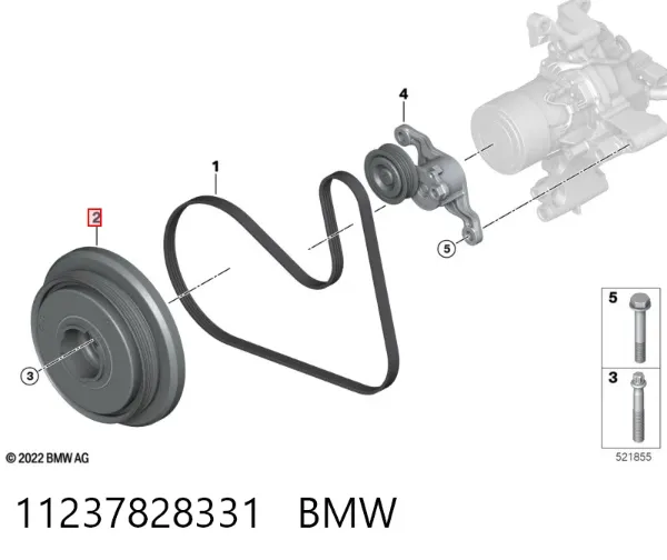 Шків колінвала 11237828331 BMW
