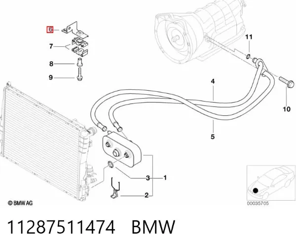 Ролик приводного ременя, паразитний 11287511474 BMW