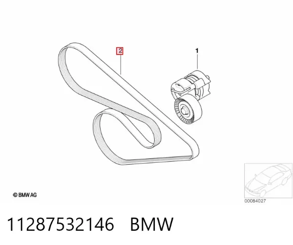 Ремінь генератора 11287532146 BMW