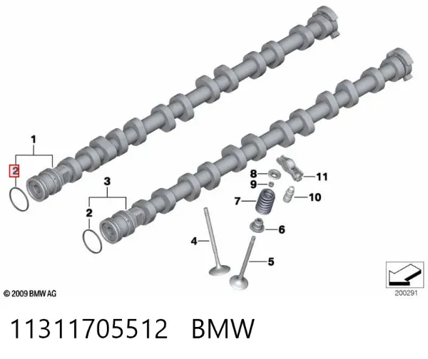 Сальник распредвала BMW 5 E39