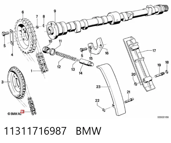 Ланцюг ГРМ 11311716987 BMW