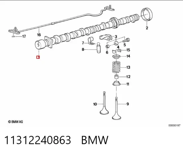 Розподільний вал 11312240863 BMW