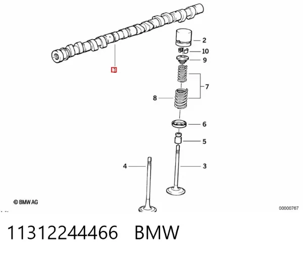 Розподільний вал 11312244466 BMW