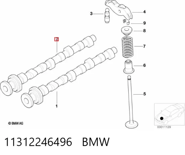 Розподільний вал BMW 5 E39