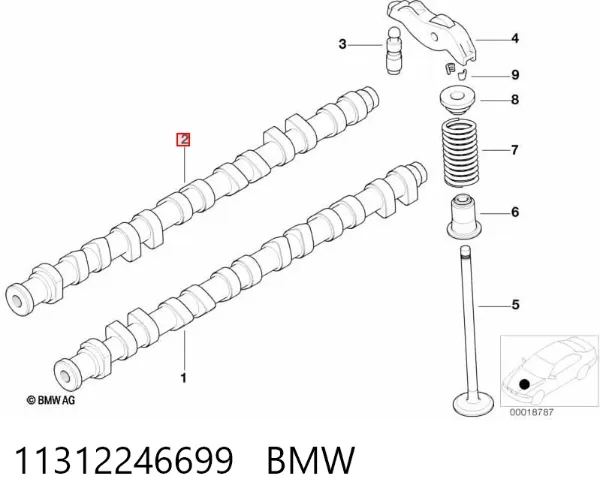 Розподільний вал BMW X5 E53