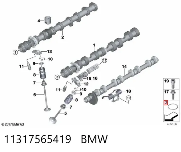 Сальник распредвала BMW 7 E38