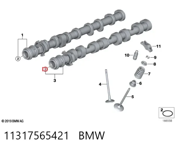 Сальник распредвала 11317565421 BMW