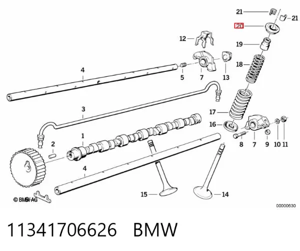 Відбійник передньої пружини 11341706626 BMW