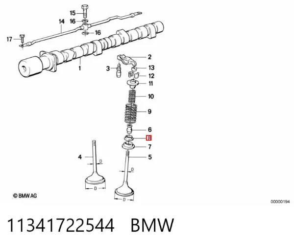  11341722544 BMW
