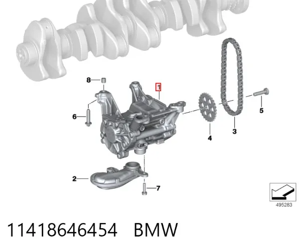 Масляний насос BMW X5 G05, F95