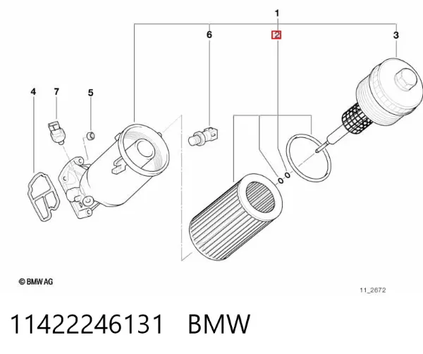 Масляний фільтр 11422246131 BMW