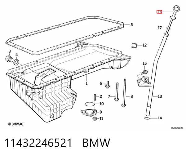 Масляний щуп BMW 5 E34