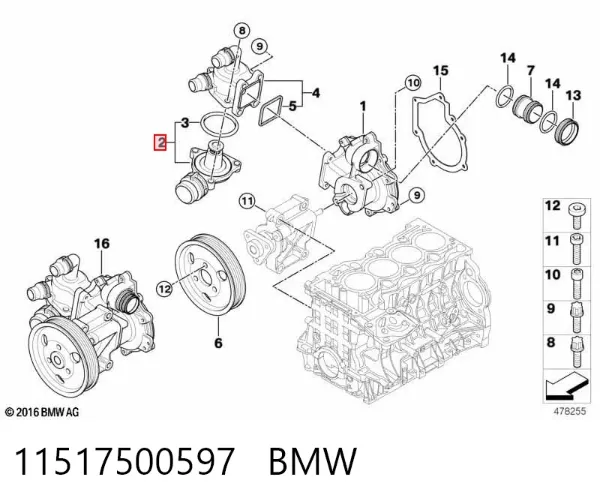 Термостат 11517500597 BMW