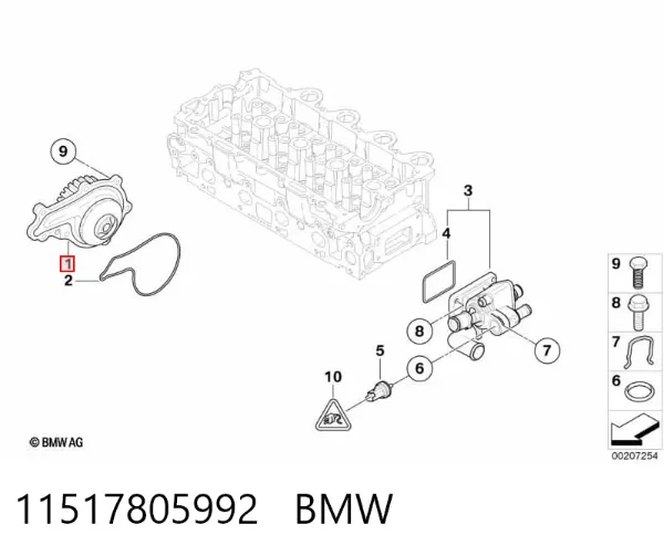 Помпа 11517805992 BMW