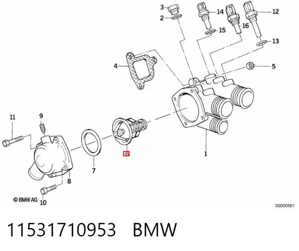 Термостат 11531710953 BMW