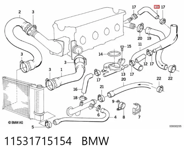  11531715154 BMW