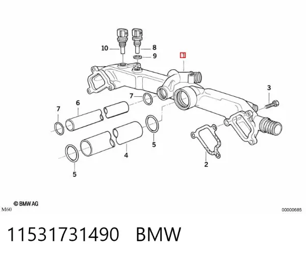 Приладова дошка-щиток приладів 11531731490 BMW