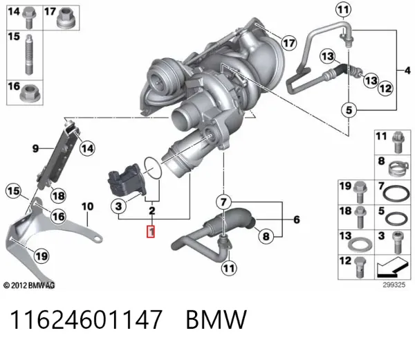 Турбіна 11624601147 BMW