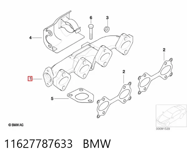 Випускний колектор BMW X3 E83
