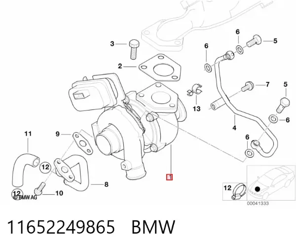 Турбіна 11652249865 BMW
