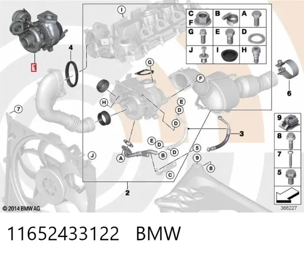 Турбіна 11652433122 BMW