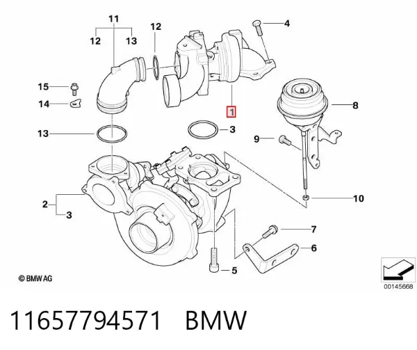 Турбіна 11657794571 BMW