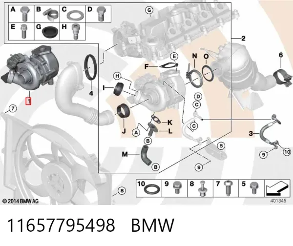 Турбіна 11657795498 BMW