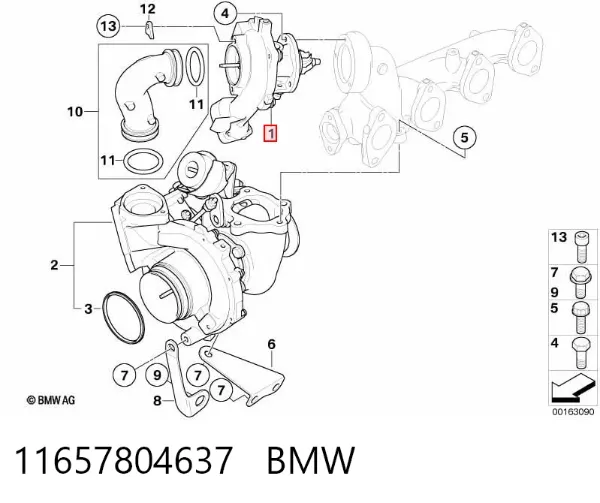 Турбіна 11657804637 BMW
