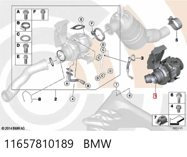Турбіна 11657810189 BMW