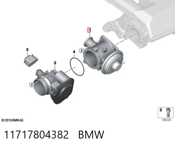 Клапан ЄГР 11717804382 BMW