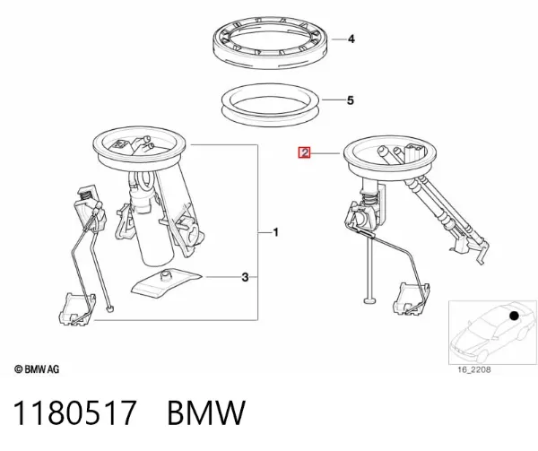 Датчик рівня палива 1180517 BMW