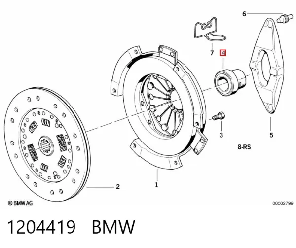 Вижимний підшипник 1204419 BMW